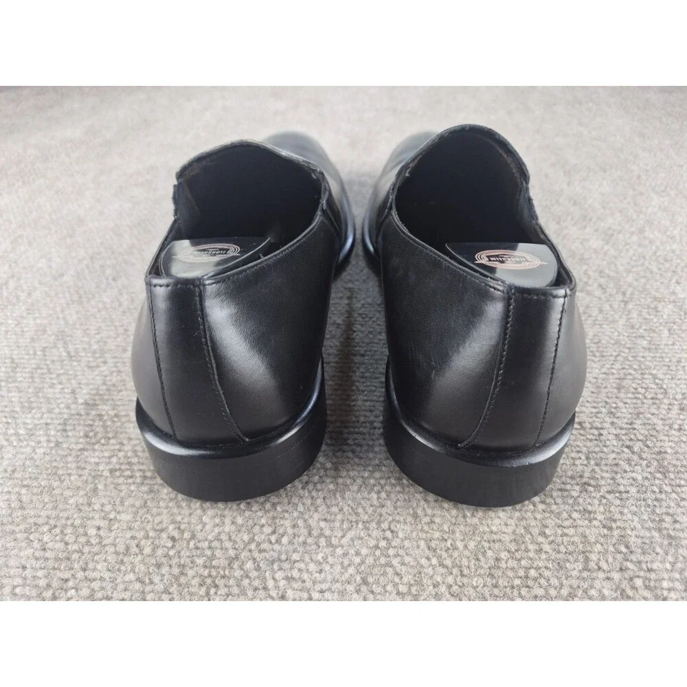 Bruno Magli Beltram Dress Shoes Loafers Men Sz 10.5M Black Leather Slip-On Italy